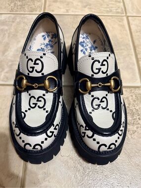 Gucci Lug-Sole Horsebit Loafers
